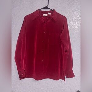 Elegant Red Women's Blouse